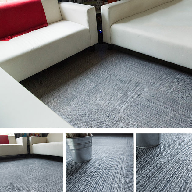 Lisslune | Peel and Stick Vinyl Floor Fabric Look Vinyl Floor with Square Edge