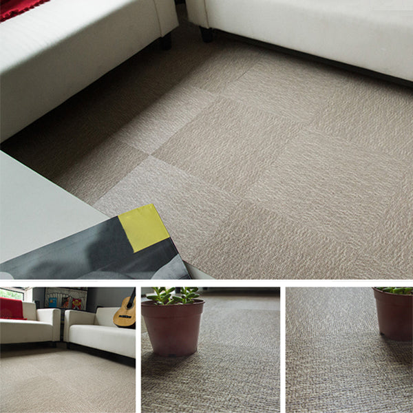 Lisslune | Peel and Stick Vinyl Floor Fabric Look Vinyl Floor with Square Edge