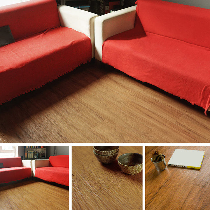 Lisslune | Peel and Stick Vinyl Floor Fabric Look Vinyl Floor with Square Edge