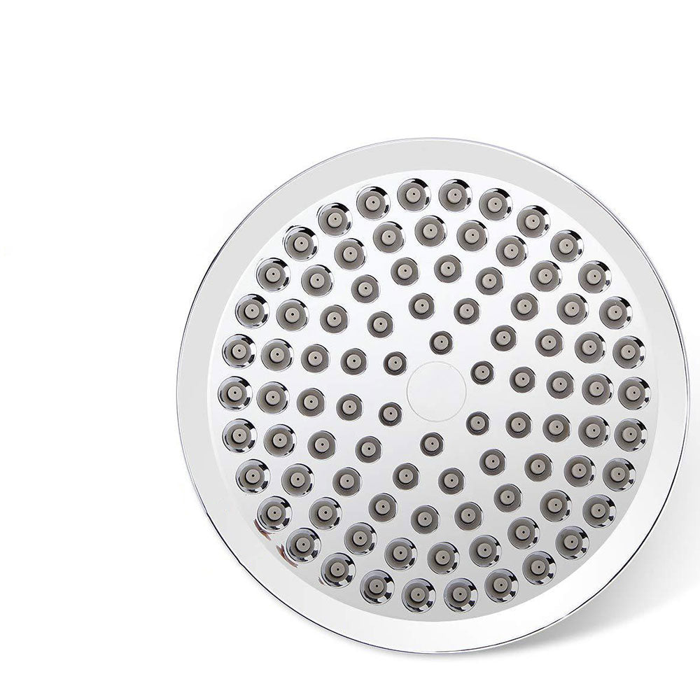 Lisslune | Modern Standard Shower Set Double Round Metal Adjustable Spray Pattern Shower Head