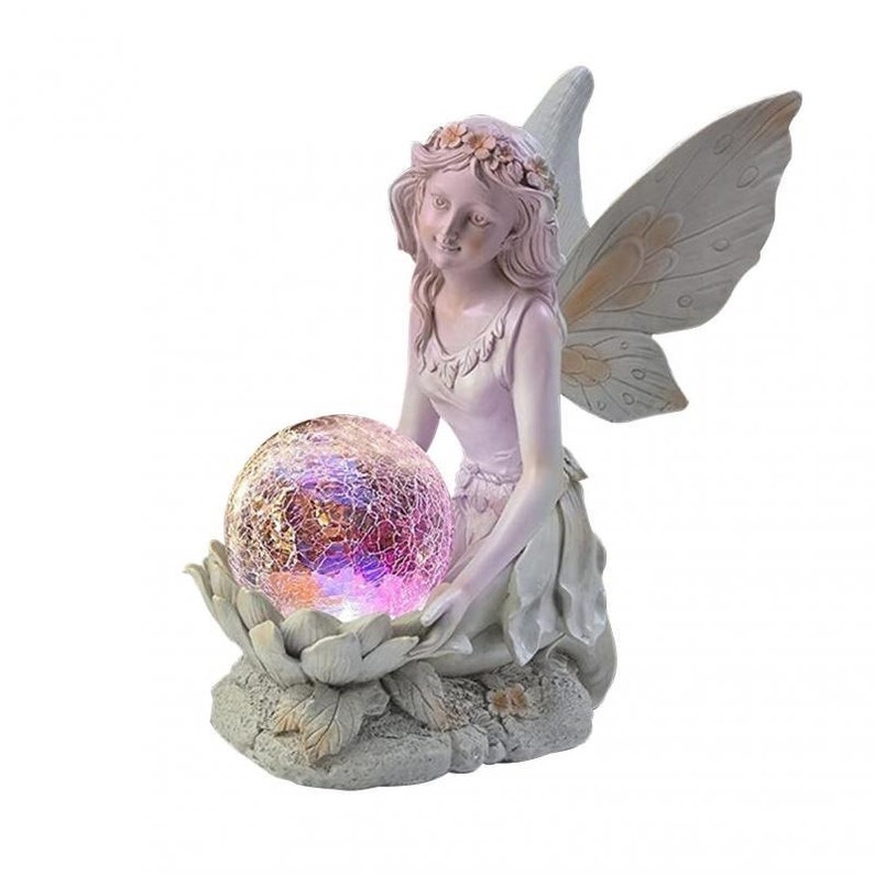 Lisslune | Home garden solar energy decoration Fairy Statue