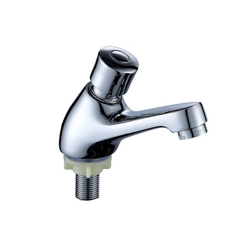 Lisslune | Modern sink faucet with brass knob handle, low arc, washbasin faucet