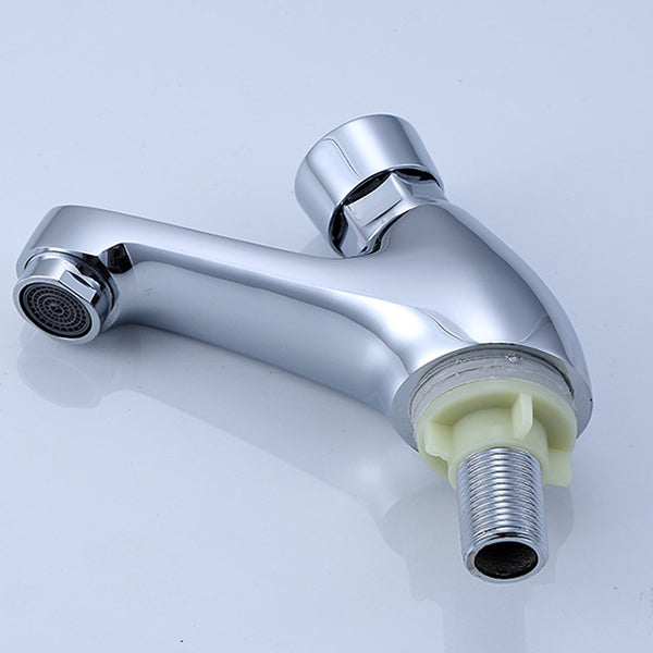 Lisslune | Modern sink faucet with brass knob handle, low arc, washbasin faucet