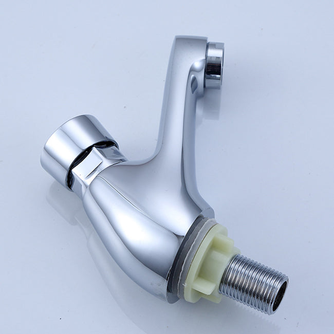 Lisslune | Modern sink faucet with brass knob handle, low arc, washbasin faucet