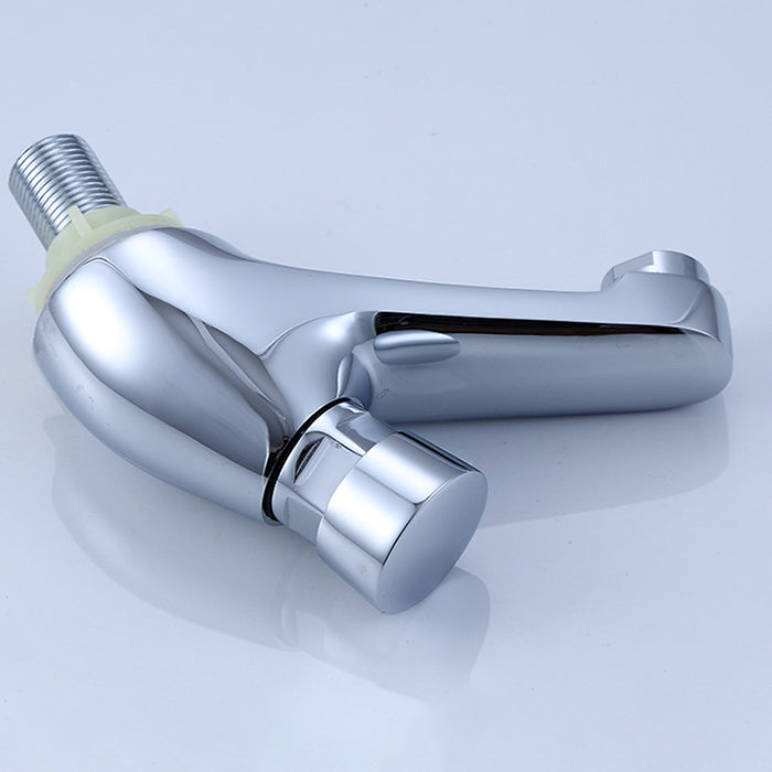 Lisslune | Modern sink faucet with brass knob handle, low arc, washbasin faucet