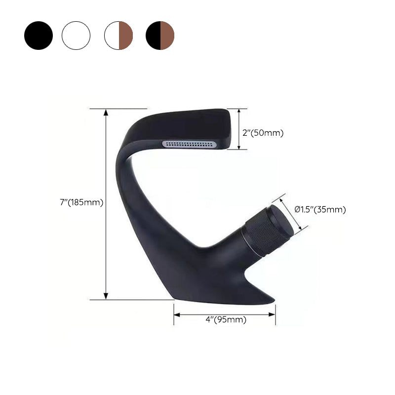 Lisslune | Button Handle Faucet Contemporary Style Faucet with Waterfall Spout