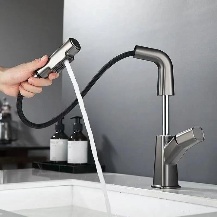 Lisslune | Single-Lever Faucet Contemporary Style Basin Faucet for Bathroom
