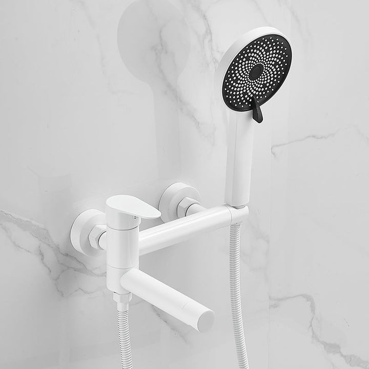 Lisslune | Wall-mounted metal bathtub faucet low arch single lever bathtub faucet trim