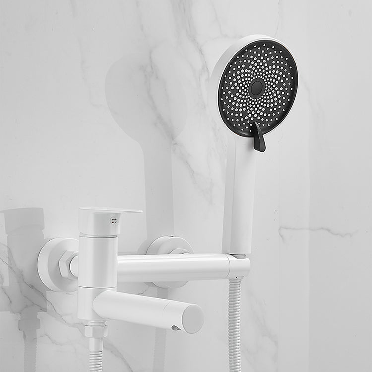 Lisslune | Wall-mounted metal bathtub faucet low arch single lever bathtub faucet trim