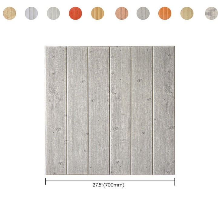 Lisslune | Polygon Peel and Stick Back Wall Tile PVC Wood Peel and Stick Tile
