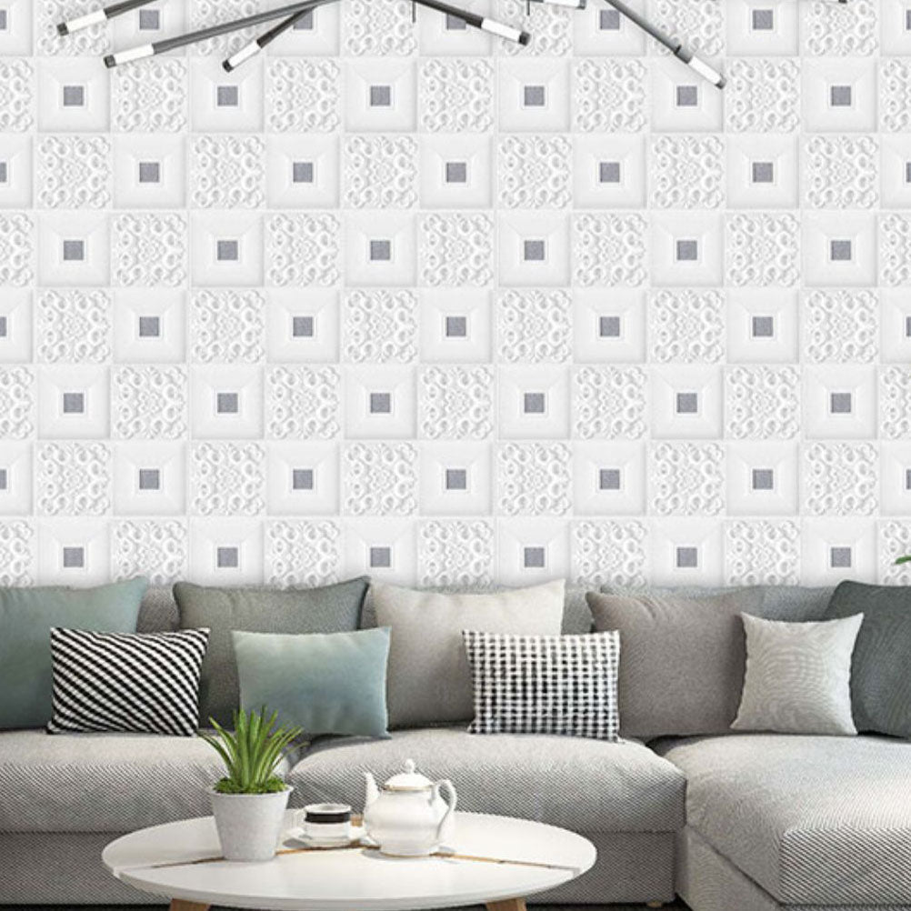 Lisslune | Modern Tin Back Wall Covering Smooth Wall Ceiling XPE Cotton Set of 1