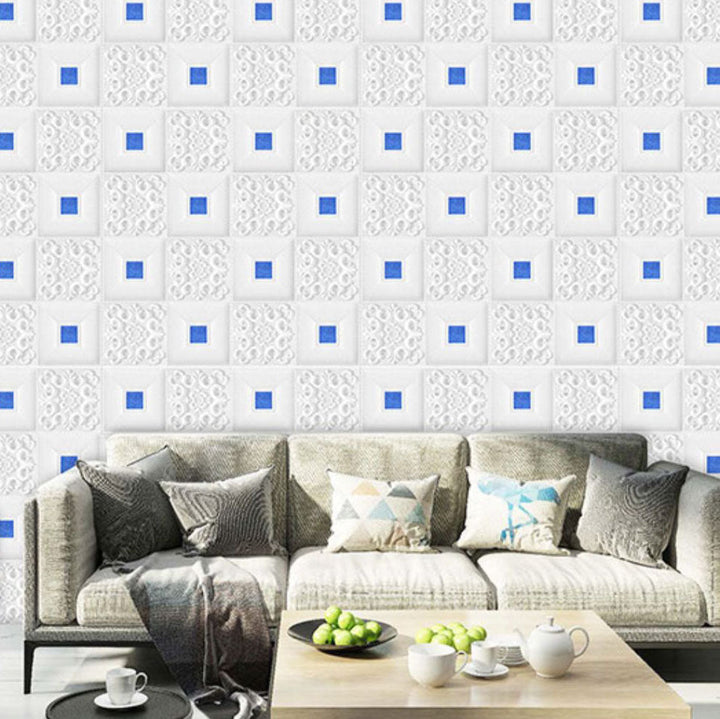 Lisslune | Modern Tin Back Wall Covering Smooth Wall Ceiling XPE Cotton Set of 1