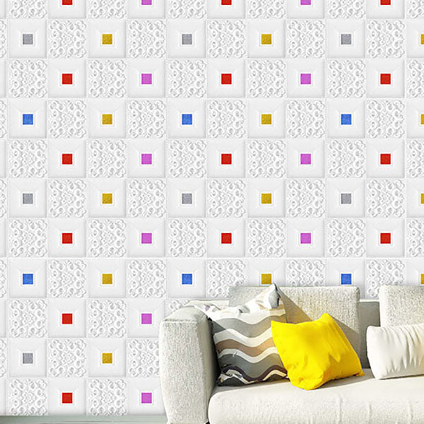 Lisslune | Modern Tin Back Wall Covering Smooth Wall Ceiling XPE Cotton Set of 1