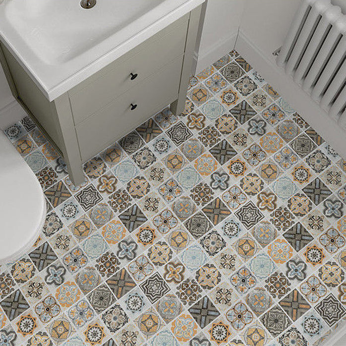 Lisslune | Modern PVC flooring Peel and Stick porcelain tile look vinyl plank flooring