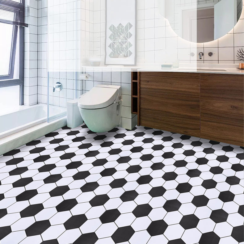 Lisslune | Modern PVC flooring Peel and Stick porcelain tile look vinyl plank flooring