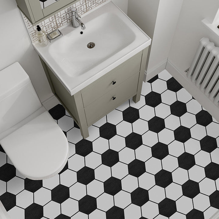 Lisslune | Modern PVC flooring Peel and Stick porcelain tile look vinyl plank flooring