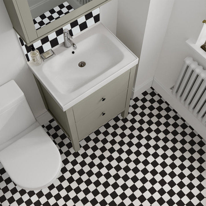 Lisslune | Modern PVC flooring Peel and Stick porcelain tile look vinyl plank flooring