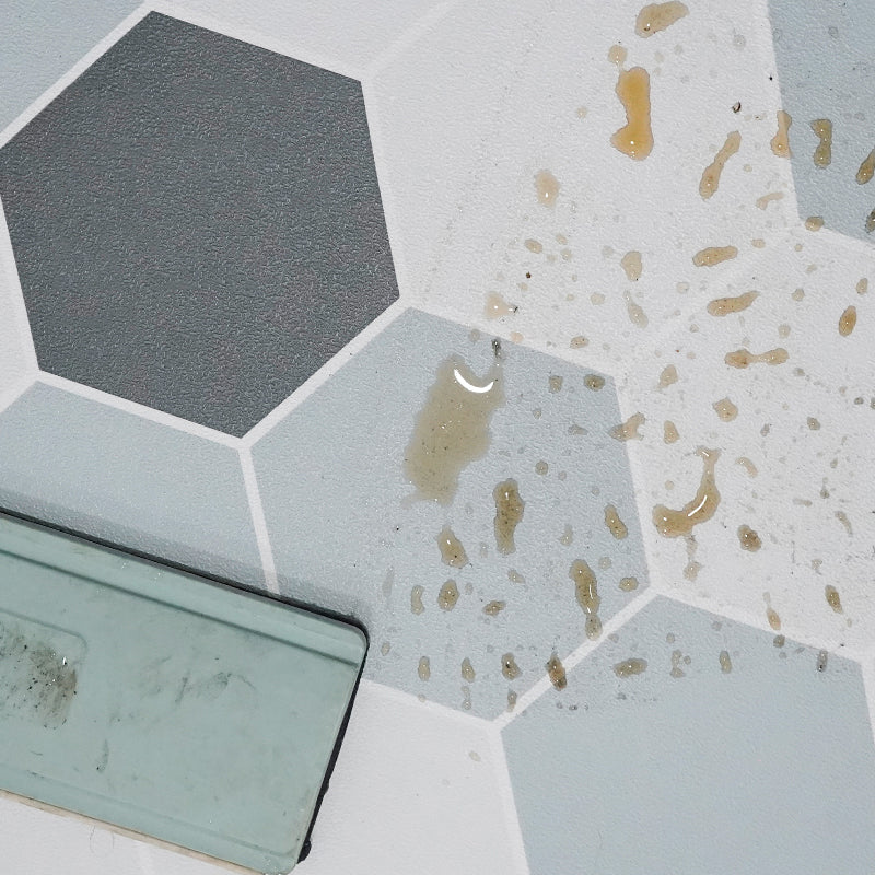 Lisslune | Modern vinyl floor planks peel & stick grid print PVC flooring