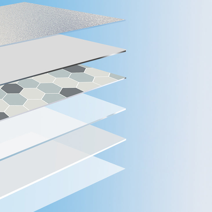 Lisslune | Modern vinyl floor planks peel & stick grid print PVC flooring
