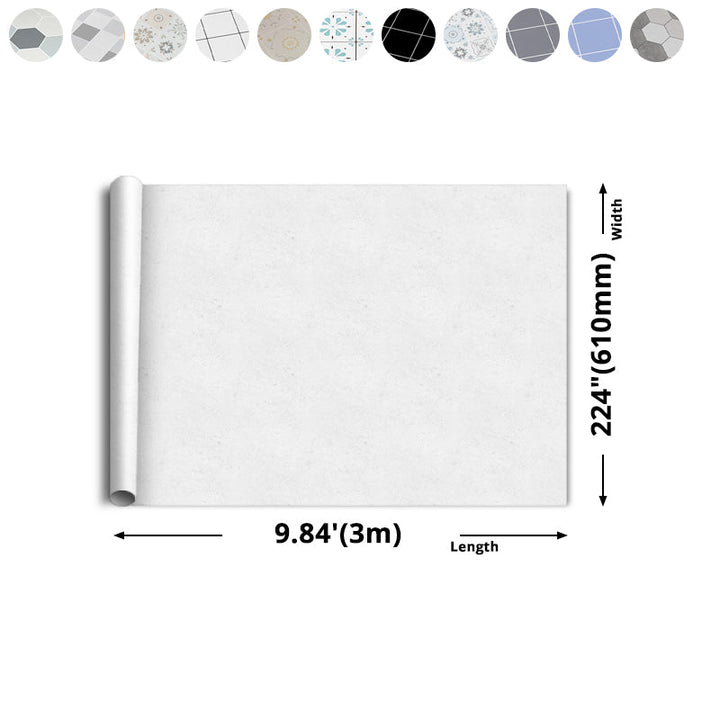 Lisslune | Modern vinyl floor planks peel & stick grid print PVC flooring
