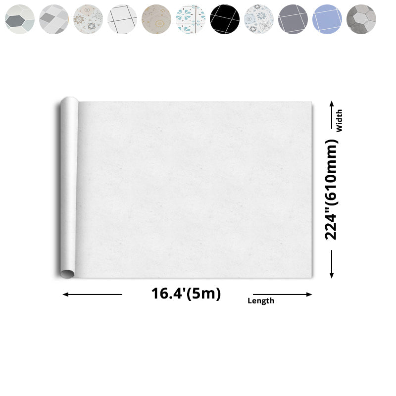 Lisslune | Modern vinyl floor planks peel & stick grid print PVC flooring