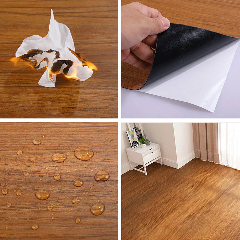 Lisslune | Modern Vinyl Floor Planks Self-Adhesive Wood Look Embossed PVC Flooring
