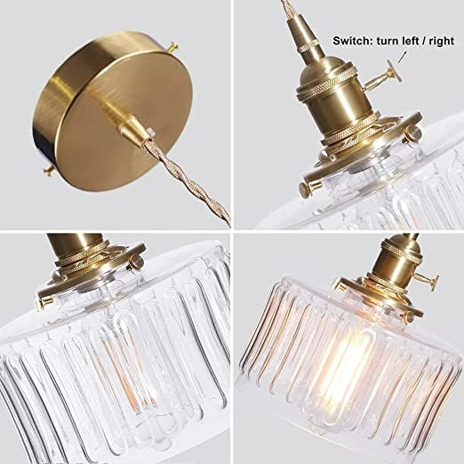 Lisslune | Vintage Crystal Pendant Light - Celeste