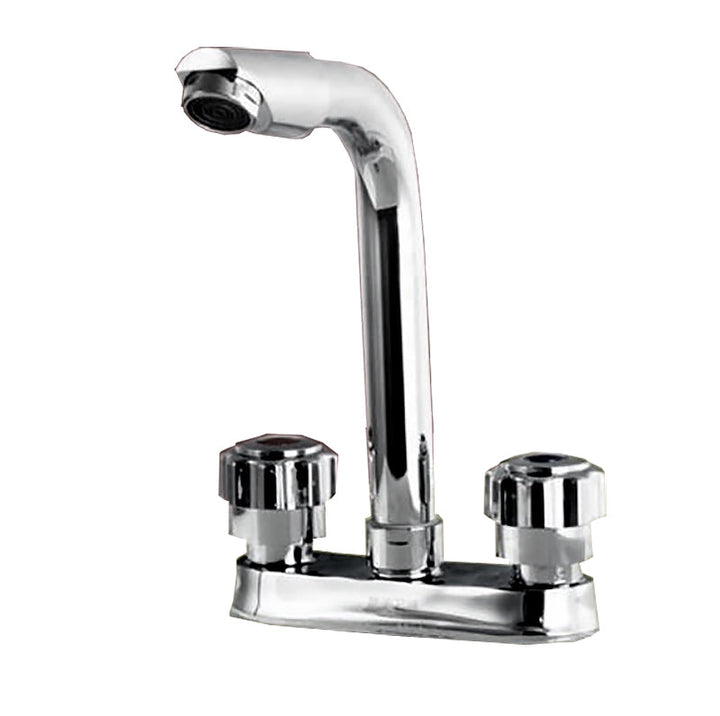 Lisslune | Modern Style Vessel Faucet Copper Knob Handle Low Arc Vessel Faucet