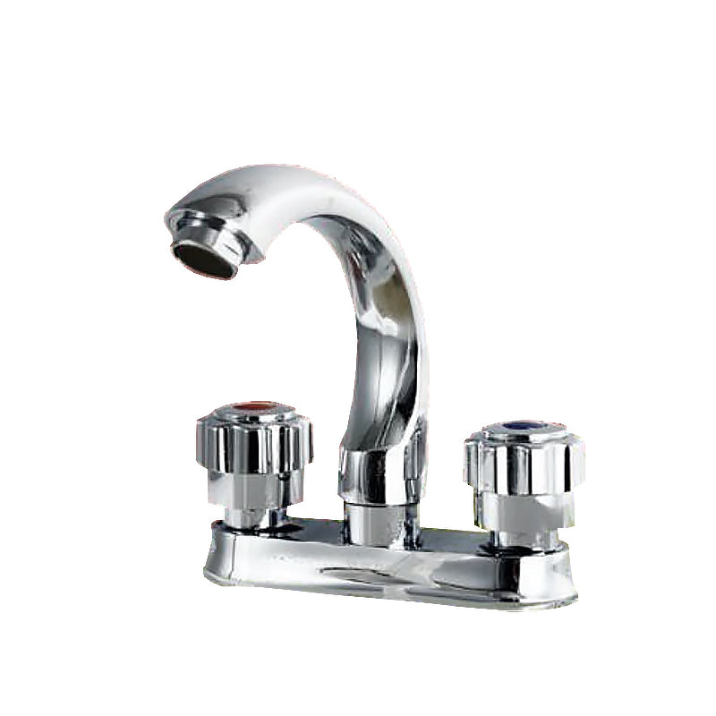 Lisslune | Modern Style Vessel Faucet Copper Knob Handle Low Arc Vessel Faucet
