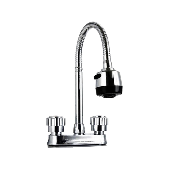 Lisslune | Modern Style Vessel Faucet Copper Knob Handle Low Arc Vessel Faucet