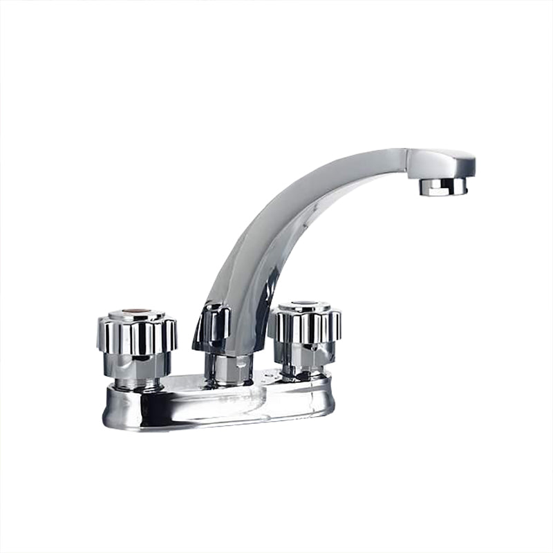 Lisslune | Modern Style Vessel Faucet Copper Knob Handle Low Arc Vessel Faucet