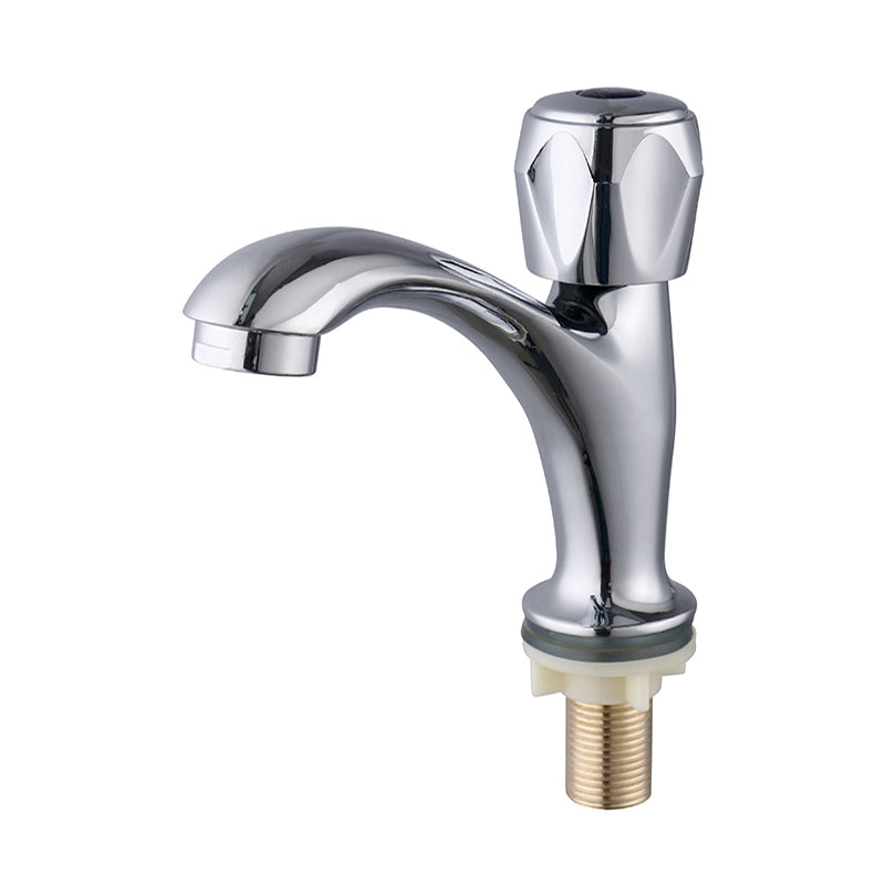 Lisslune | Contemporary Centerset Faucet Knob Handle Low Arc Solid Brass Faucet