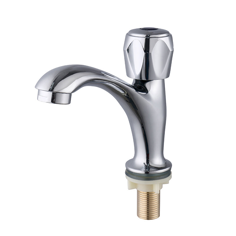 Lisslune | Contemporary Centerset Faucet Knob Handle Low Arc Solid Brass Faucet