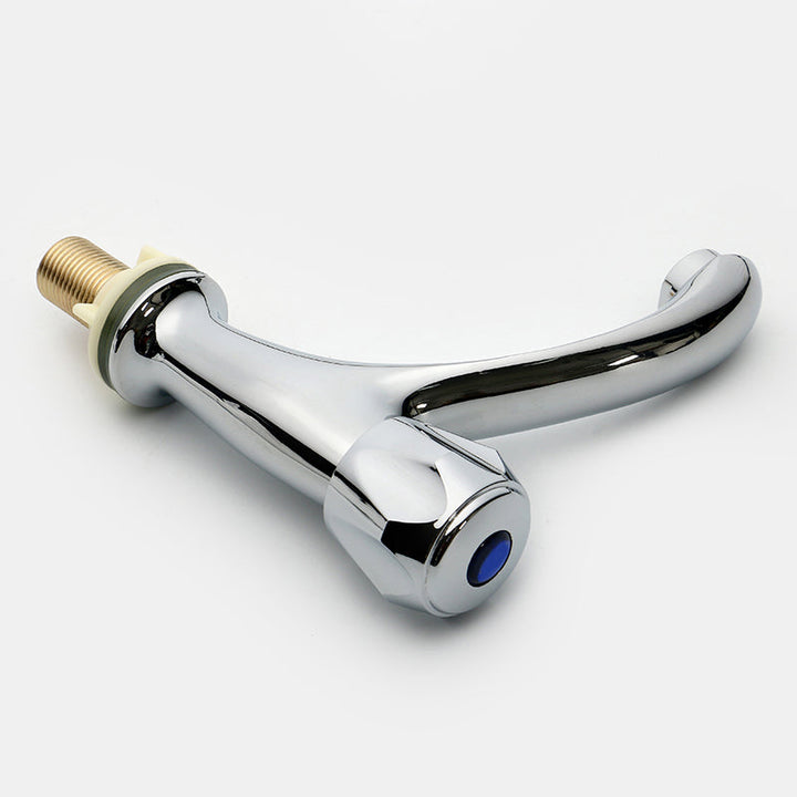 Lisslune | Contemporary Centerset Faucet Knob Handle Low Arc Solid Brass Faucet
