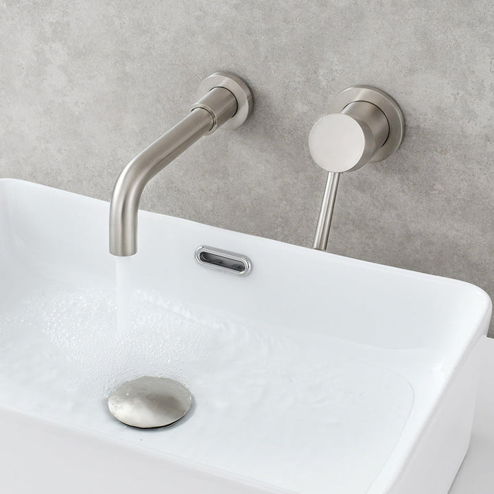 Lisslune | Single Hole Wall Mounted Bathroom Faucet Swivel Spout Sink Faucet