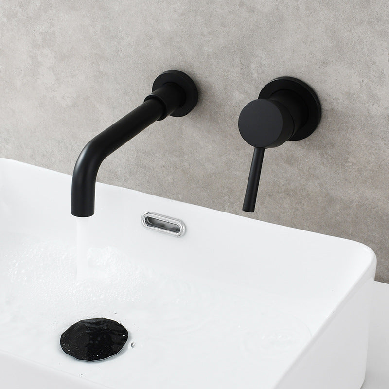 Lisslune | Single Hole Wall Mounted Bathroom Faucet Swivel Spout Sink Faucet