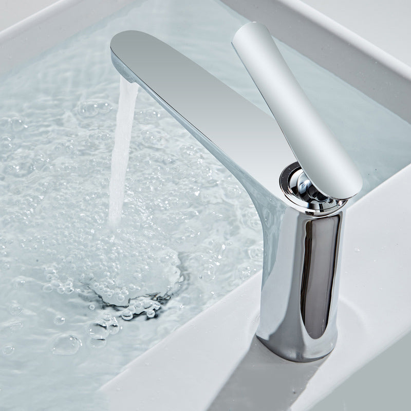 Lisslune | Luxury 1 Handle Sink Bathroom Faucet Round Brass Sink Faucet with Water Hose