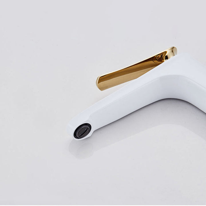 Lisslune | Luxury 1 Handle Sink Bathroom Faucet Round Brass Sink Faucet with Water Hose