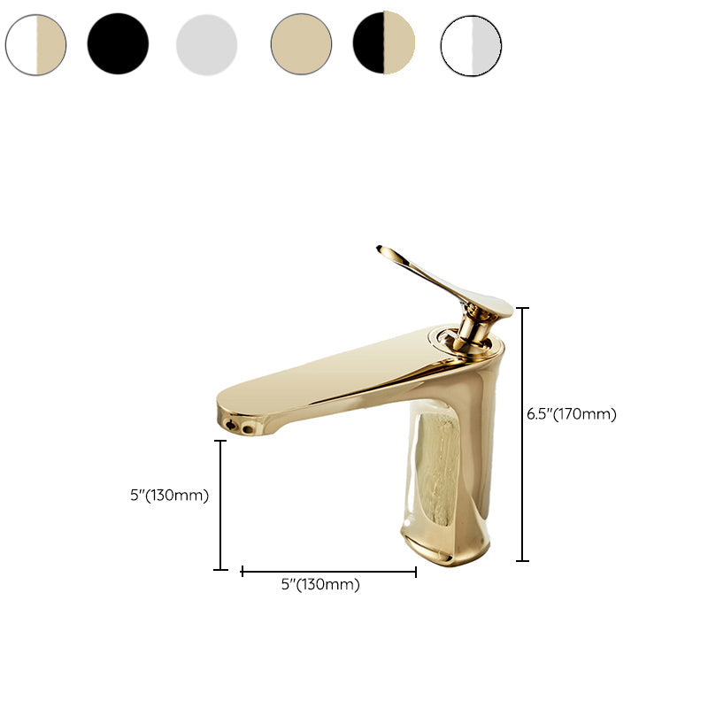 Lisslune | Luxury 1 Handle Sink Bathroom Faucet Round Brass Sink Faucet with Water Hose