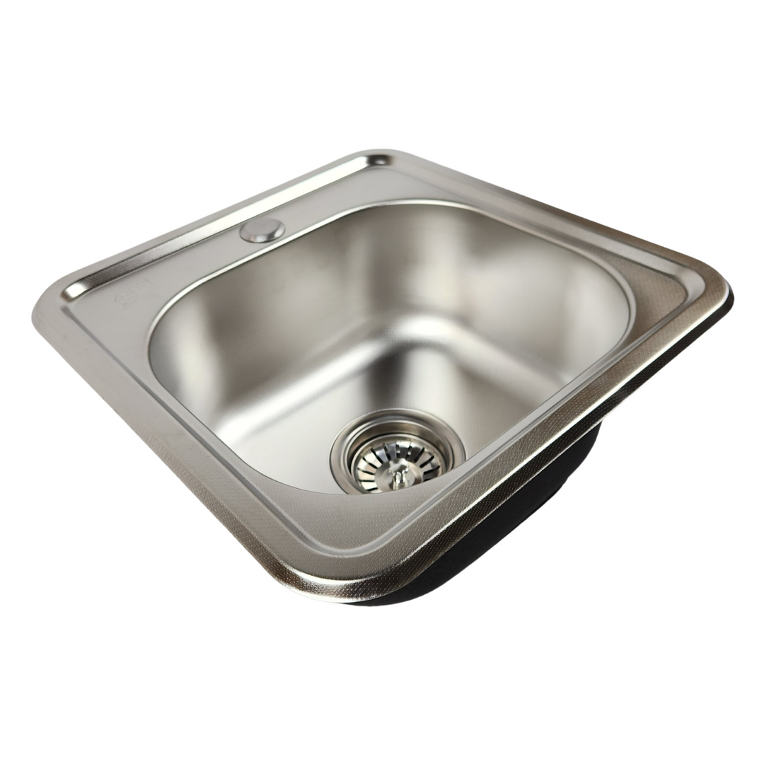 Lisslune | Single bowl kitchen sink Micro Len 38x38 - siphon