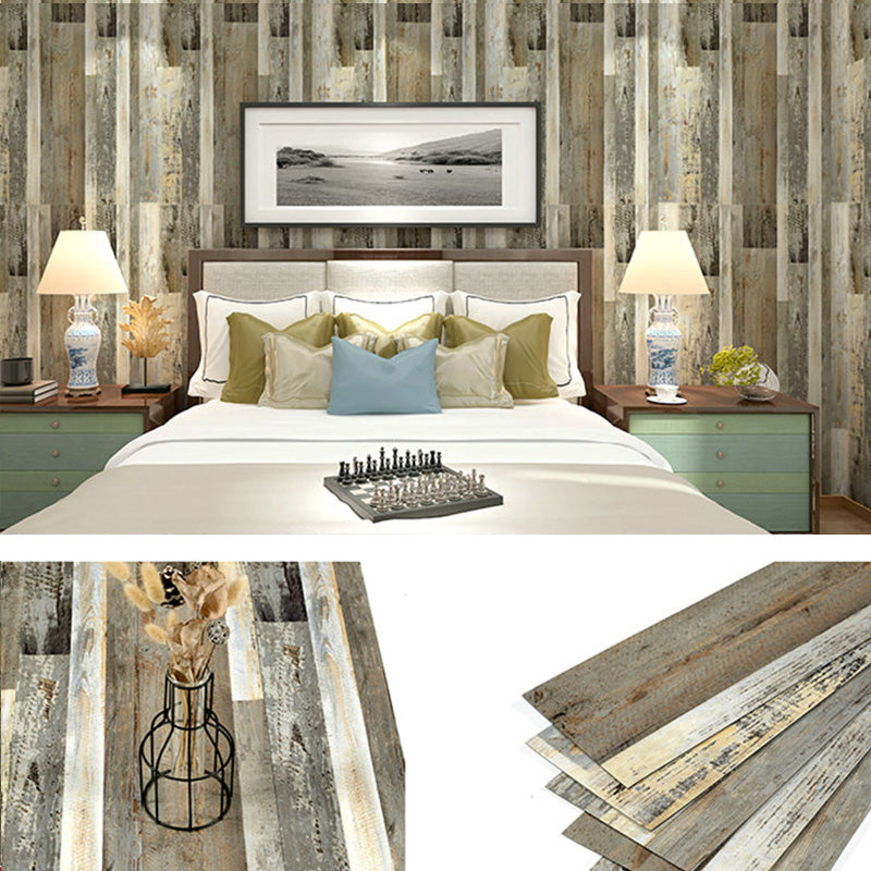 Lisslune | Farmhouse Tin Back Wall Panel Smooth Wall Ceiling Wood Board Set of 1