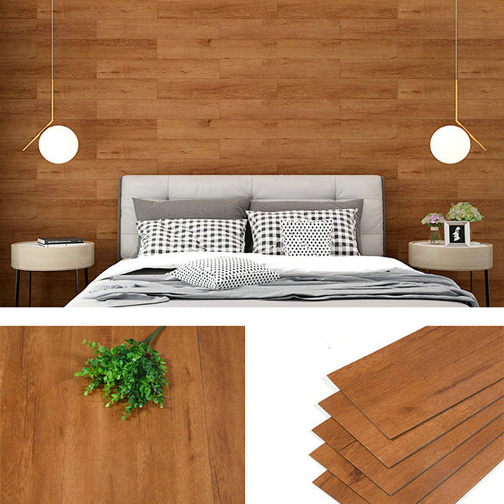 Lisslune | Farmhouse Tin Back Wall Panel Smooth Wall Ceiling Wood Board Set of 1