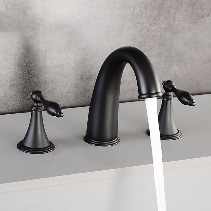 Lisslune | Traditional Style Roman Tub Faucet Copper Wall Mounted Roman Tub Faucet