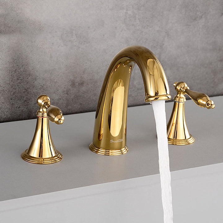 Lisslune | Traditional Style Roman Tub Faucet Copper Wall Mounted Roman Tub Faucet