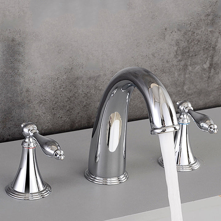 Lisslune | Traditional Style Roman Tub Faucet Copper Wall Mounted Roman Tub Faucet