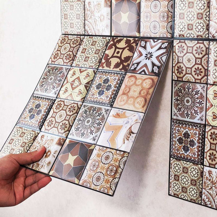 Lisslune | Contemporary Peel-and-Stick Tiles Mosaic Tiles Peel-and-Stick Wall Tile