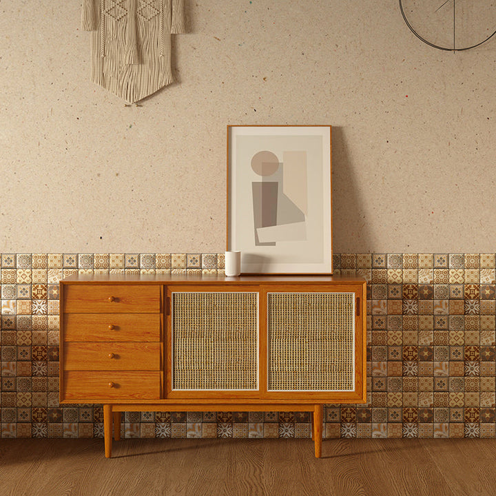 Lisslune | Contemporary Peel-and-Stick Tiles Mosaic Tiles Peel-and-Stick Wall Tile