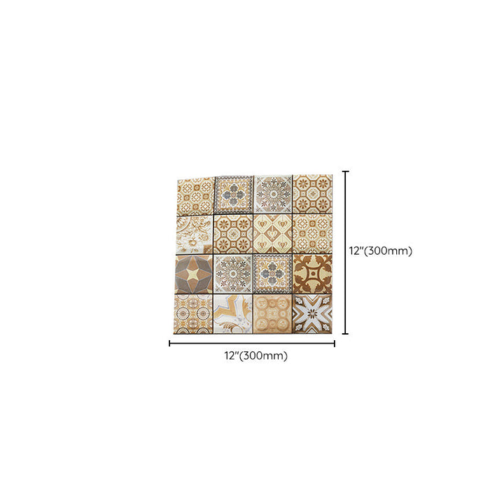 Lisslune | Contemporary Peel-and-Stick Tiles Mosaic Tiles Peel-and-Stick Wall Tile