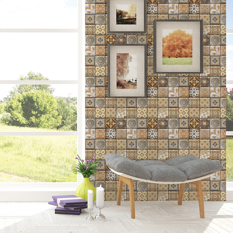 Lisslune | Pattern Matte Color Stone Peel and Stick Mosaic Tile Peel and Stick Tile Set of 5