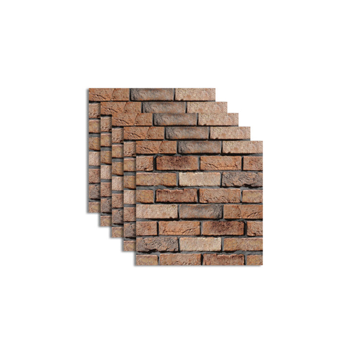 Lisslune | Pattern Matte Color Stone Peel and Stick Mosaic Tile Peel and Stick Tile Set of 5